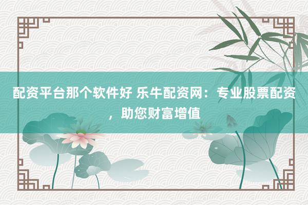 配资平台那个软件好 乐牛配资网：专业股票配资，助您财富增值